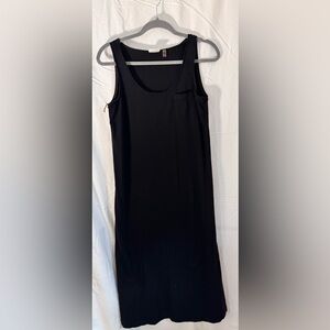 DKNYC Black 100% Cotton Tank Dress Size Small Soft Minimal Chic